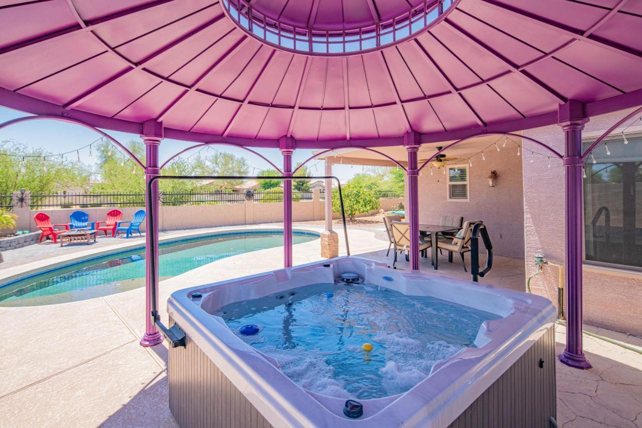 Boho Chic Arizona Villa W Pool & Mini Golf Casa Grande Kültér fotó