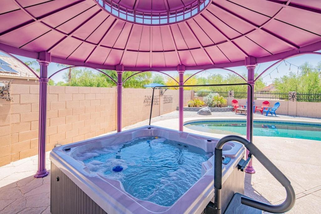 Boho Chic Arizona Villa W Pool & Mini Golf Casa Grande Kültér fotó