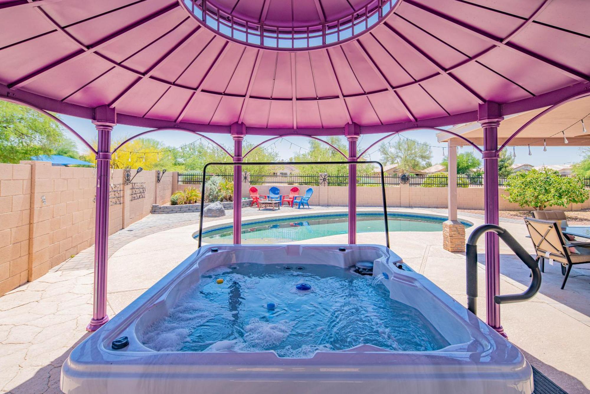 Boho Chic Arizona Villa W Pool & Mini Golf Casa Grande Kültér fotó
